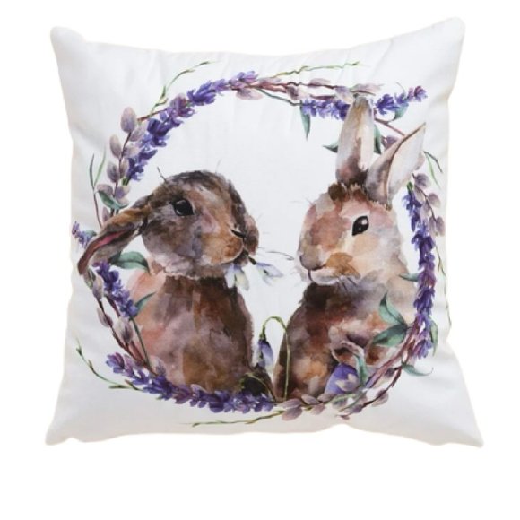 Soulmates Bunny Love Cushion Velvet Touch Cushion Cover - Picture 2 of 4
